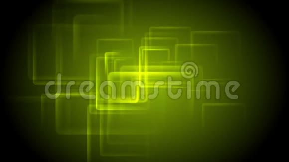 深绿色科技几何方块视频动画视频的预览图