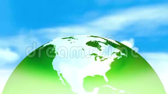 绿色地球和天空视频的预览图