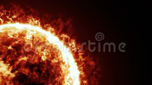 太阳表面和太阳耀斑动画视频的预览图