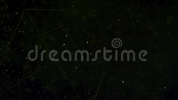 空间运动几何形状抽象背景视频的预览图