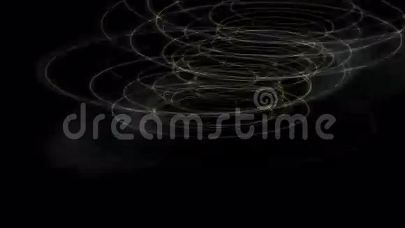 抽象波纹线金属线技术材料烟雾光纤艺术材料背景视频的预览图