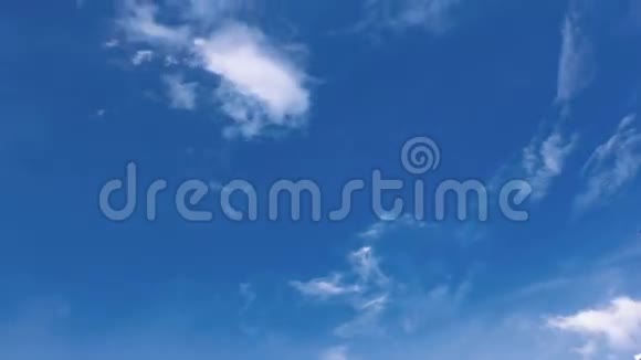 蓝天的云彩延时录像4K视频的预览图