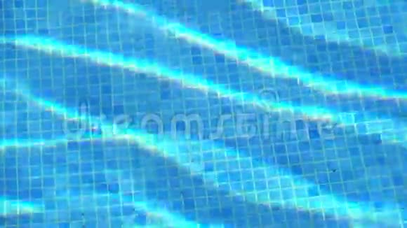 蓝色泳池水视频的预览图