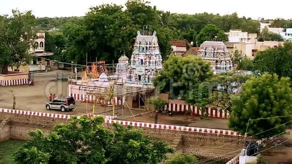 印度传统印度教寺庙自然背景视频的预览图