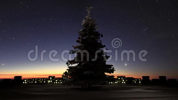 圣诞树和闪烁礼物x28包括阿尔法和x29视频的预览图