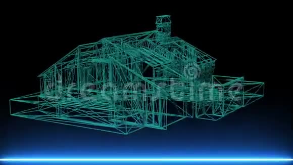 房屋网架模型视频的预览图