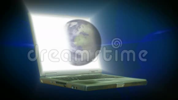 一个Lap顶与环球的股票动画视频的预览图