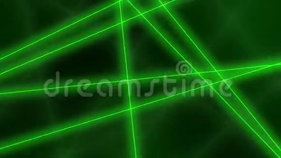 高科技运动背景抽象绿线过境4K无缝循环动画视频的预览图