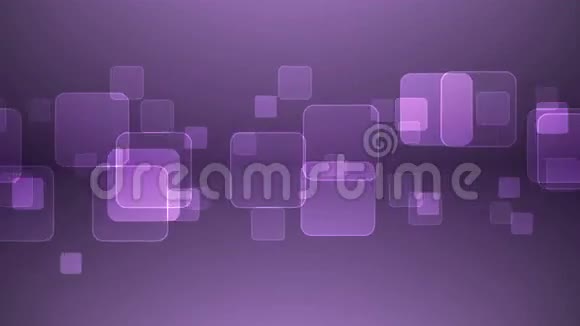 在紫色背景上重叠的平方视频的预览图