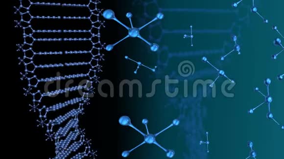 移动3DDNA链和分子视频的预览图