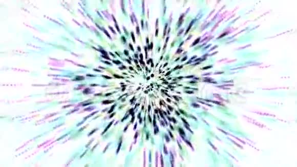 粒子背景的彩色爆炸花视频的预览图