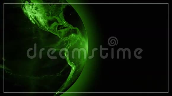世界地球绿色技术电子视觉视频的预览图