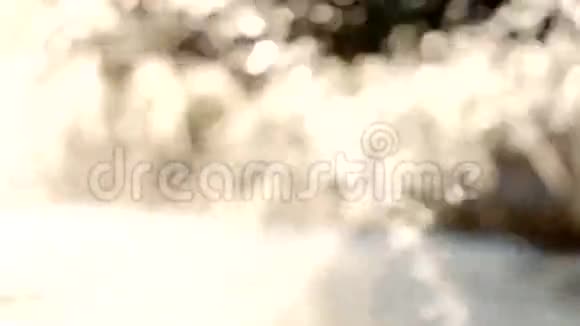 空气中水滴的离焦运动背光视频的预览图
