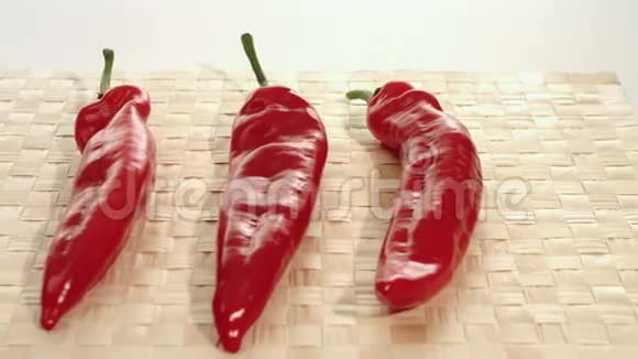 红辣椒美食背景视频的预览图