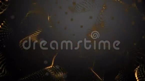 抽象背景与明亮的bokeh圆圈开火循环动画视频的预览图