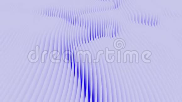 用蓝色抽象彩色波浪背景视频的预览图