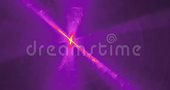 紫红黄线曲线颗粒的抽象图案视频的预览图