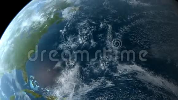 在北美上空盘旋视频的预览图