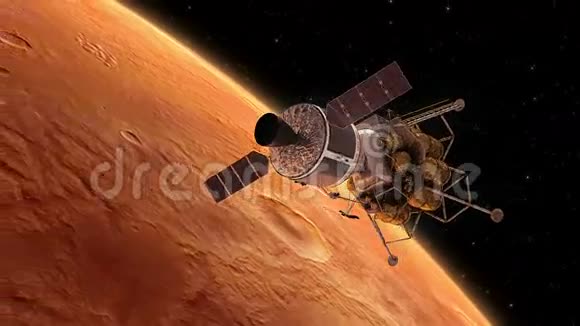 星际空间站轨道行星火星视频的预览图
