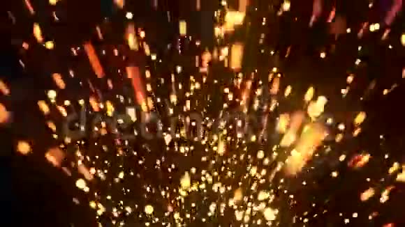 降雨电影发光粒子1循环背景视频的预览图