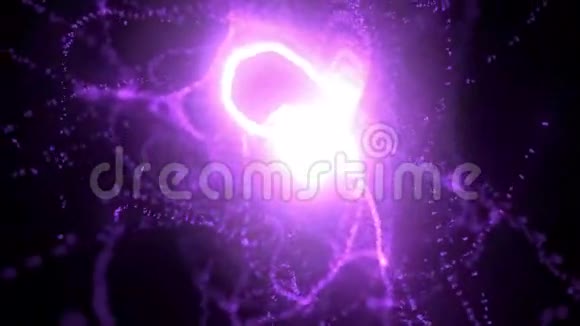 内部紫色粒子无缝背景视频的预览图