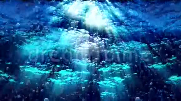 水下海浪波纹气泡上升水FX0326HD视频的预览图