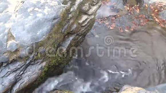 关闭硬岩脊防止在MashFork瀑布营地溪州公园和森林视频的预览图