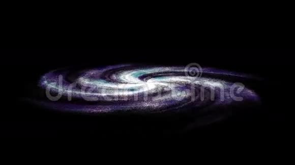 旋转螺旋星系深空探索视频的预览图