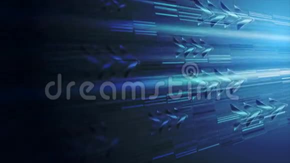 深蓝色技术动画背景箭头视频的预览图