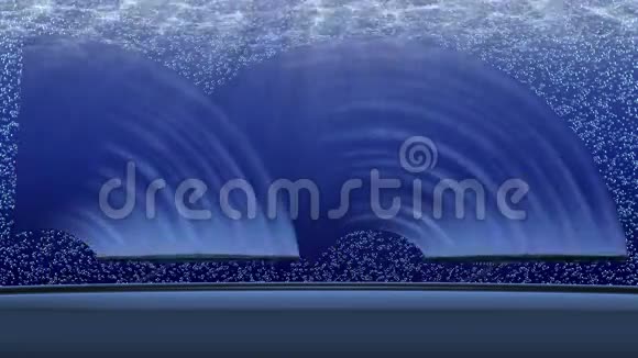 挡风玻璃雨刷水下4K无缝回路视频的预览图
