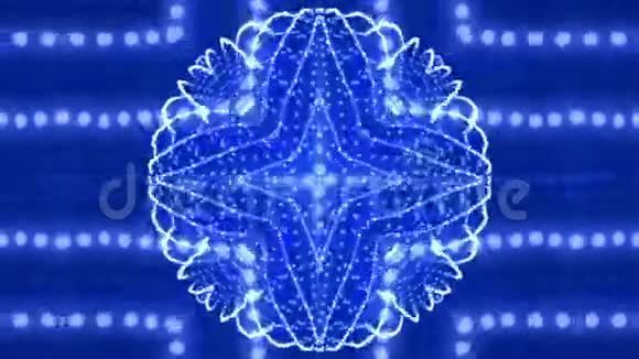 粒子的蓝色背景视频的预览图