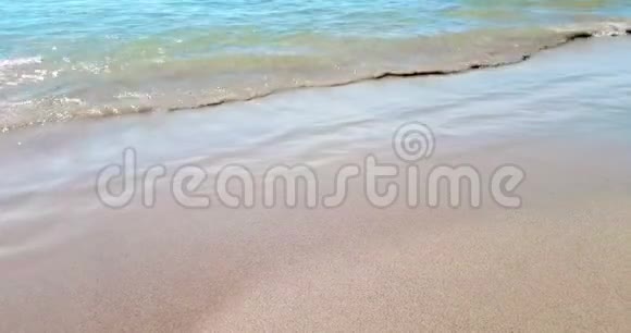 热带加勒比海沙滩金色沙滩度假放松和旅行的概念视频的预览图