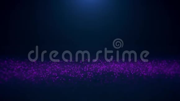 摘要背景与波浪线从点动画从霓虹灯线的表面涟漪无缝动画视频的预览图