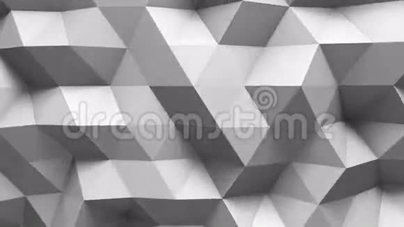白色多边形表面三维渲染视频的预览图