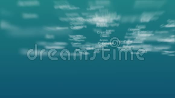 浅蓝色背景有不同的文字处理设计快关门复制空间3D动画4K视频的预览图