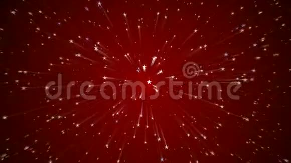 红色星场抽象运动背景视频的预览图