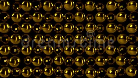 抽象金球无缝环视频的预览图