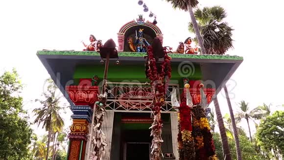 印度南部传统印度教寺庙视频的预览图