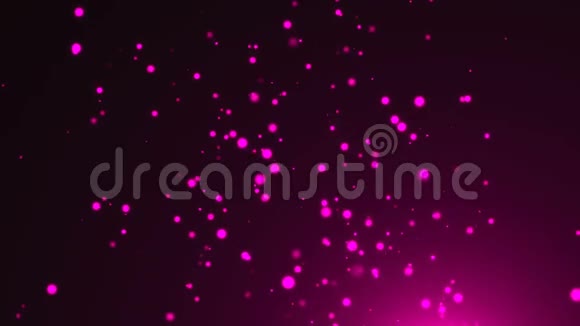 紫罗兰闪烁明亮的粒子现代电脑生成背景三维渲染视频的预览图