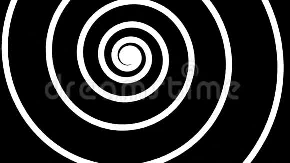 黑白旋转螺旋高清无缝循环催眠效果视频的预览图