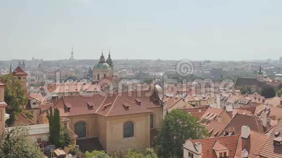 布拉格全景捷克首都视频的预览图