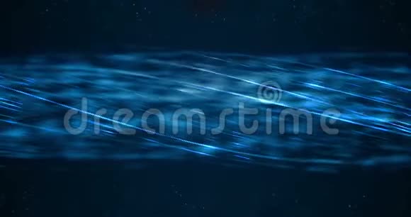 摘要蓝色生长的亮束光纤背景高速互联网快速光信号视频的预览图