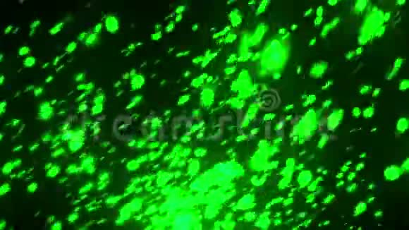 发光火花粒子绿色视频的预览图