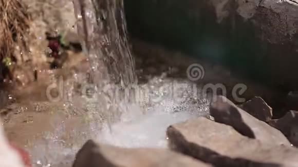 古老的喷泉克罗地亚的建筑视频的预览图