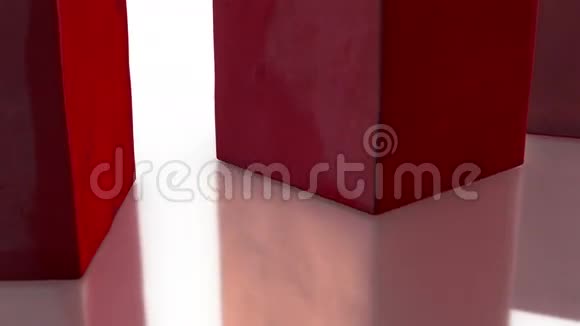3白色背景下的爱情蜡烛和玫瑰视频的预览图