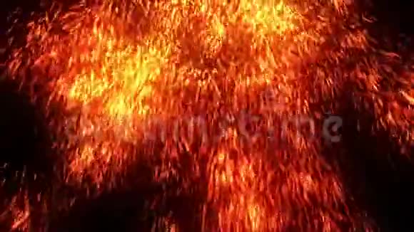 抽象火雨粒子视频的预览图