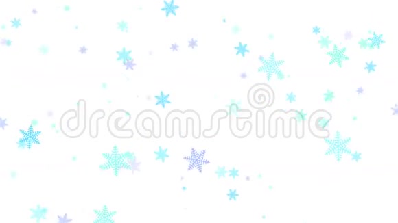 雪花飘落阿尔法频道视频的预览图