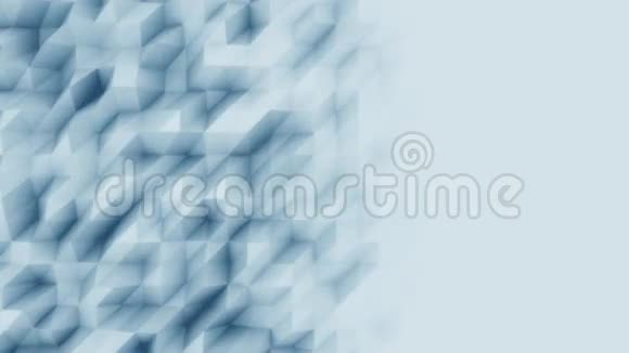 低聚抽象淡蓝色多边形现代运动背景4K无缝循环动画ProRes视频的预览图