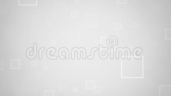 运动白色方块抽象背景视频的预览图
