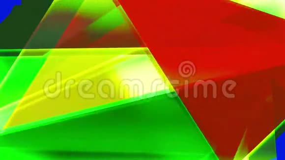 抽象彩色三角形背景循环视频的预览图